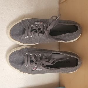 Superga Gray Wool Blend Sneaker Sz 6.5